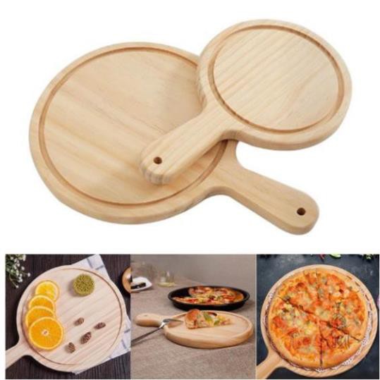 Thớt gỗ Pizza Tròn ,Thớt Decor, Chụp Hình Gỗ Thông Nhập Khẩu