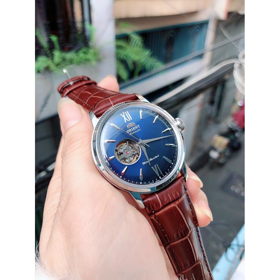 Đồng Hồ Nam Orient Automatic Lộ Cơ , Kính Sapphire , Dây Da, Size 40mm