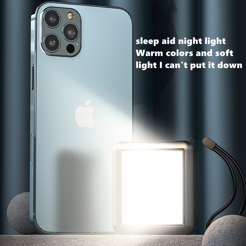 Sạc dự phòng ym484 20000mah 3 đầu ra micro usb tích hợp cáp sạc thích hợp cho Iphone