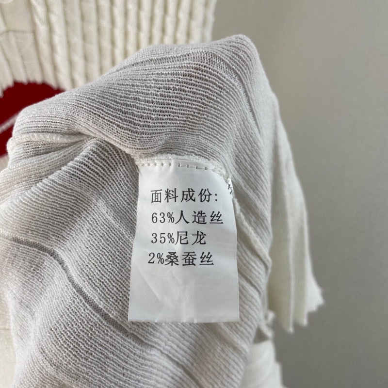 Đầm len ngắn tay dáng suông chân váy xếp ly thương hiệu Thom Browne cao cấp chất liệu mềm mại