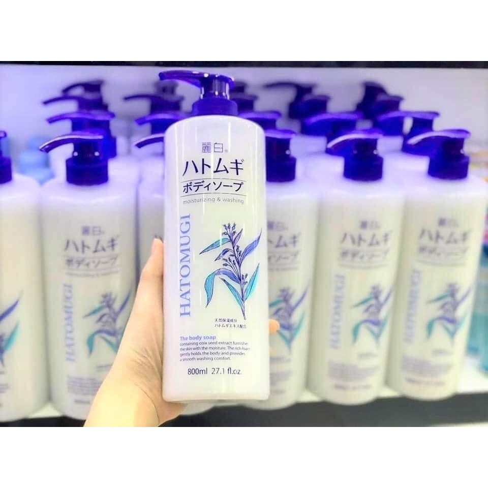 Hatomugi - Sữa Tắm Trắng Da Giữ Ẩm Nhật Bản - 800ml