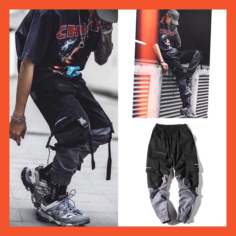 [ Kaki- cực chất ] Quần jogger kaki túi hộp phối màu siêu chất | BigBuy360 - bigbuy360.vn