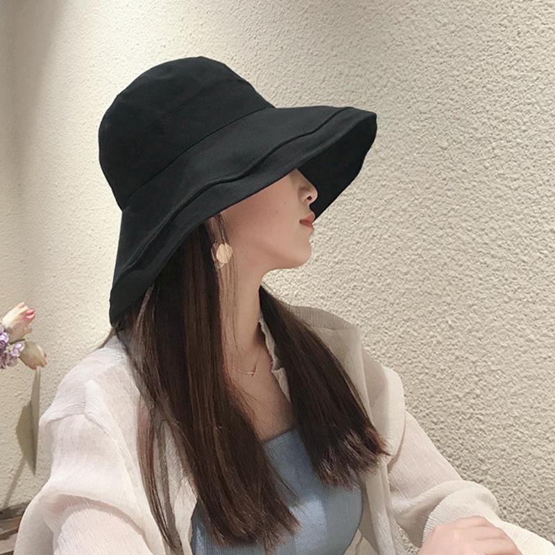 [Spot i] Fisherman hat, sun visor, sun hat, sun hat, Japanese big brim, bucket hat, black, beige, navy blue, yellow
