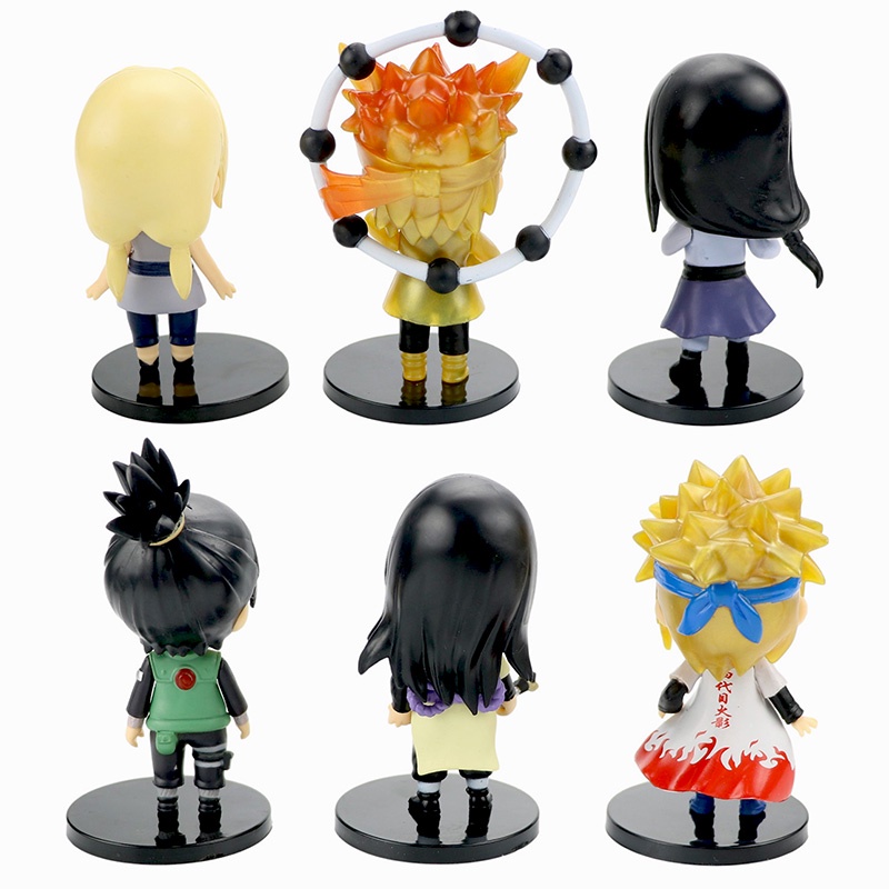 6 pieces Uzumaki Namikaze Minato Orochimaru Hyūga Neji Tsunade Figures Kit