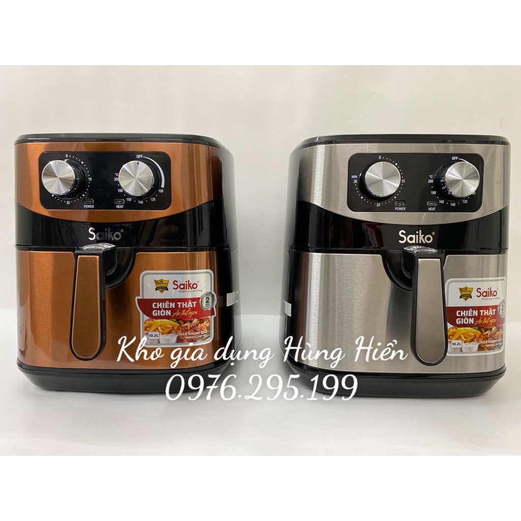 Nồi chiên không dầu Saiko FRY-10S - Hàng Chính Hãng - Bảo Hành 18 Tháng