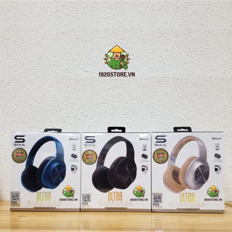 Tai Nghe Bluetooth Headphone Soul Ultra Wireless Dynamic Bass, Bluetooth 5.0 - Chính Hãng BH 12 Tháng