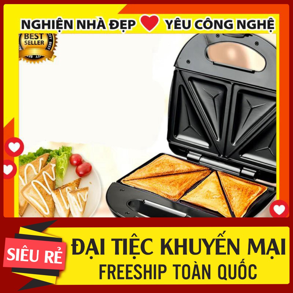 Máy Nướng Bánh Mì Sandwich NiKai Cao Cấp - BẢO HÀNH 1 NĂM (MÃ CONTNIKAI - GIẢM 5K ĐƠN TỪ 199K)