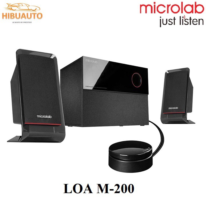 { CAO CẤP } Loa Vi Tính MICROLAB M-200/2.1 Âm Thanh Chân Thật - HIBUAUTO