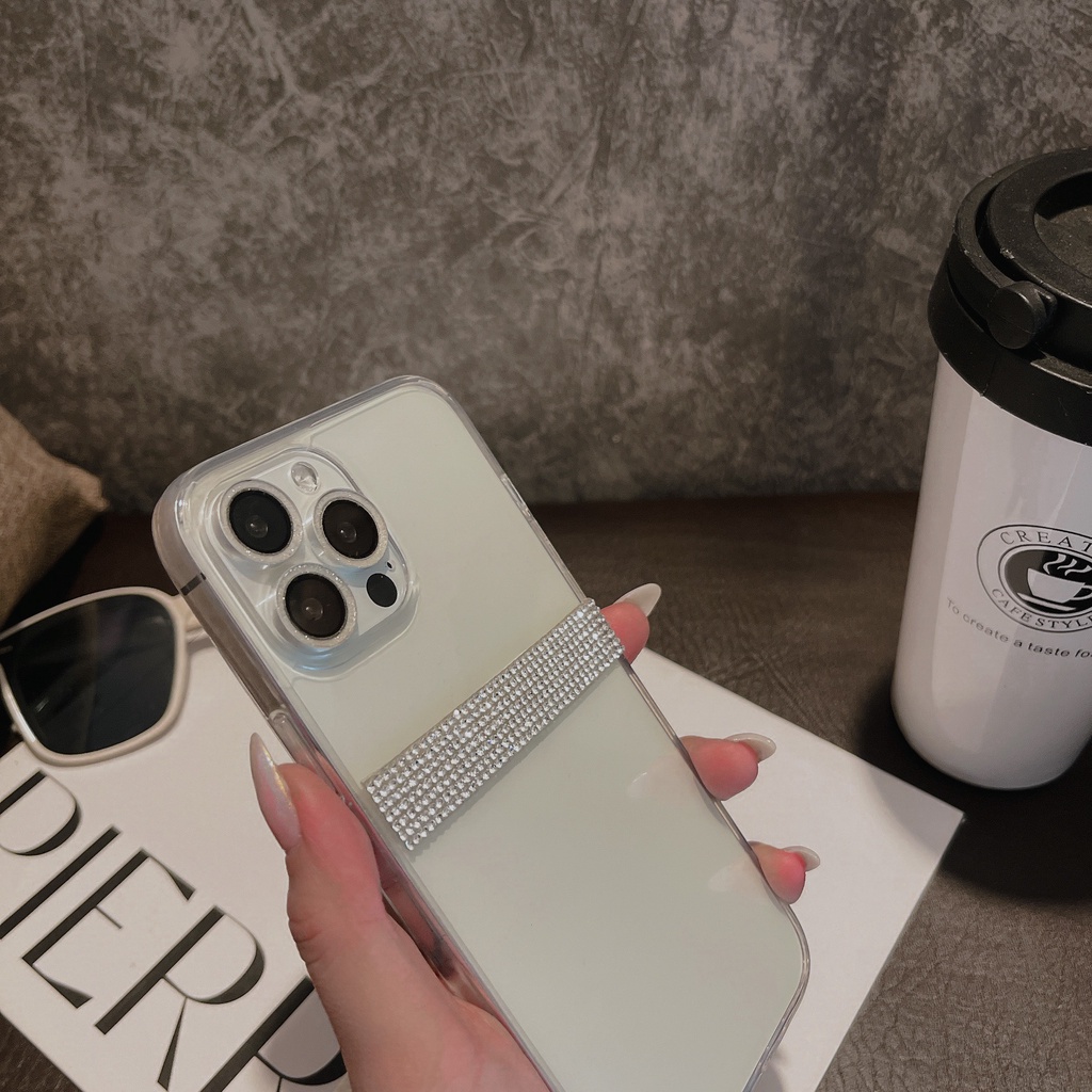 Ốp lưng iphone ROCK ĐÍNH DÂY ĐÁ NGANG 7plus/8plus/xs max/11/11 pro/11prm/12prm/13prm/14prm Anh Ga Case