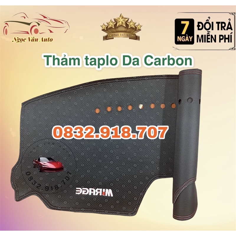 Thảm Taplo Da Mirage 2015 - 2021 Da Carbon Cao Cấp