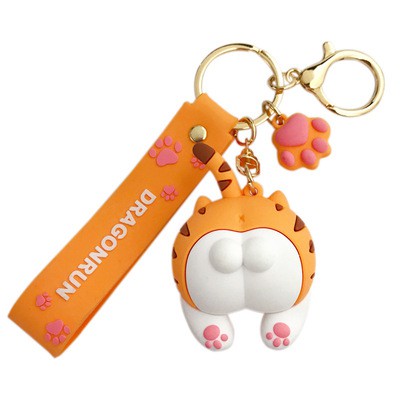 Móc khóa thiết kế hình mông mèo dễ thương/ keychain mông mèo