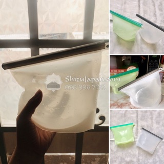 Túi Zip Silicon Thực Phẩm Tái Sử Dụng Thân Thiện Với Môi Trường - 1000ml/1500ml - Nhiều Màu