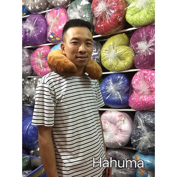 Gối Chữ U Hình Trái Bơ Kê Cổ Siêu Êm Mềm Đẹp