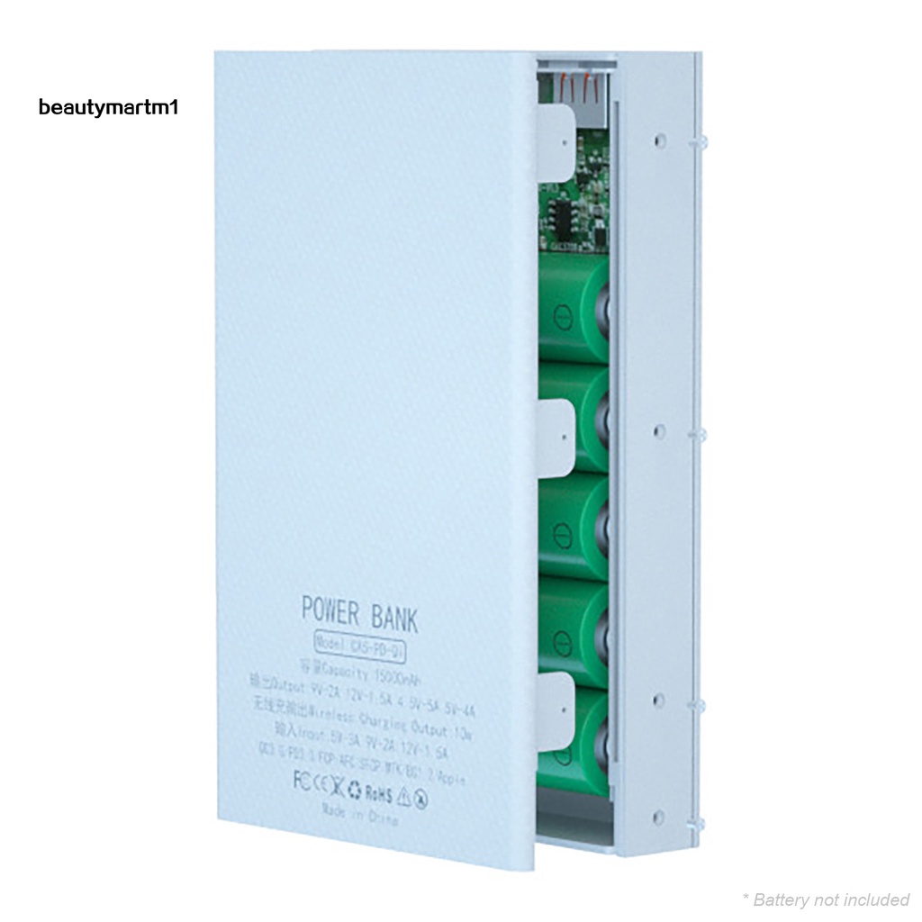 Hộp đựng sạc dự phòng không dây hx5 5x18650 qc cho điện thoại thông minh