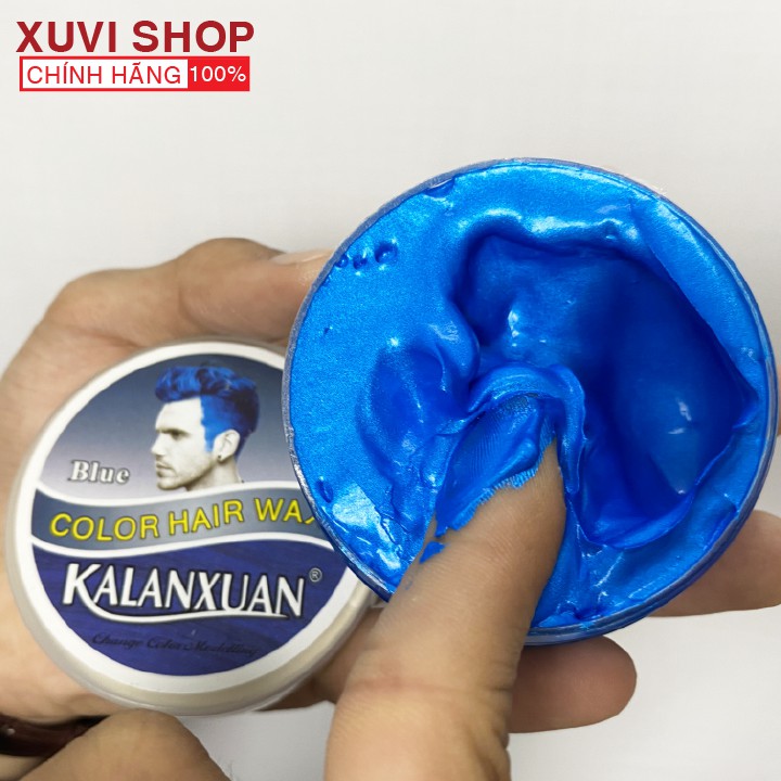 Sáp Vuốt Nhuộm Tóc Màu Xanh Dương KALANXUAN 100ml Chính Hãng Đổi Màu Tạm Thời - XUVI SHOP