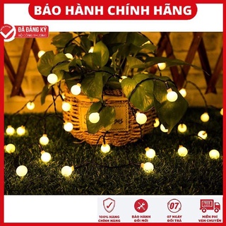 Dây Đèn LED Bóng Tròn Năng Lượng Mặt Trời Chống Nước Trang Trí Sân Vườn
