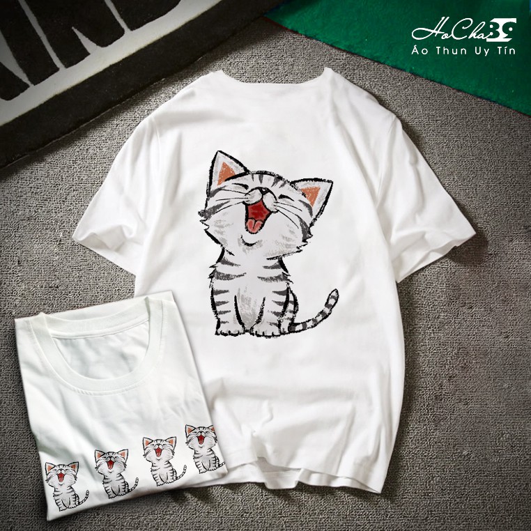 [ FREE SHIP ] Áo thun Unisex Bộ Áo Dễ Thương | Vải Siêu Mềm Mịn (May dây cổ chuẩn hàng xuất khẩu - có hình thật)
