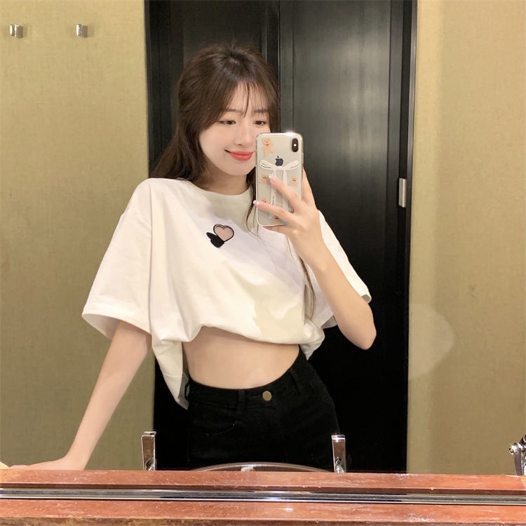 Áo Thun NgắN Tay In HọA TiếT TráI Tim JL-TX-384