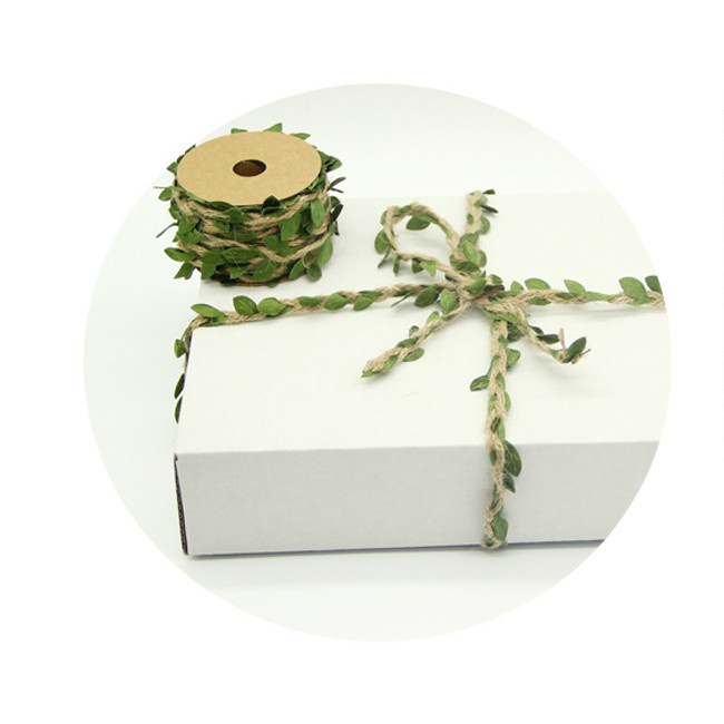 Dây Thừng Trang Trí 5m Lá Xanh Handmade