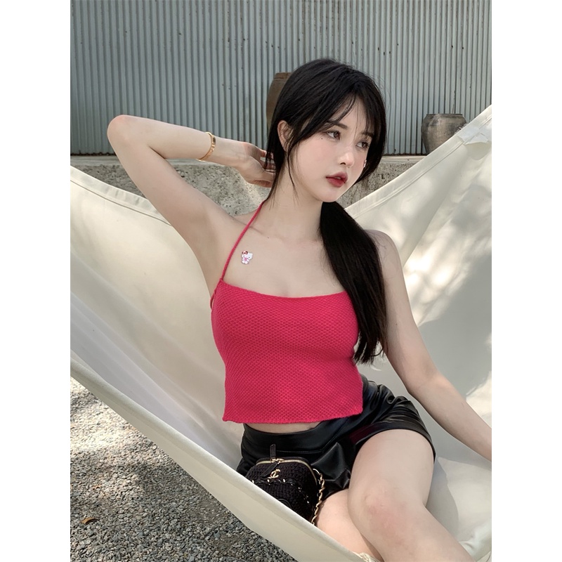 HUANG YOYO Áo Hai Dây Thời Trang Hàn Quốc Quyến Rũ Cho Nữ