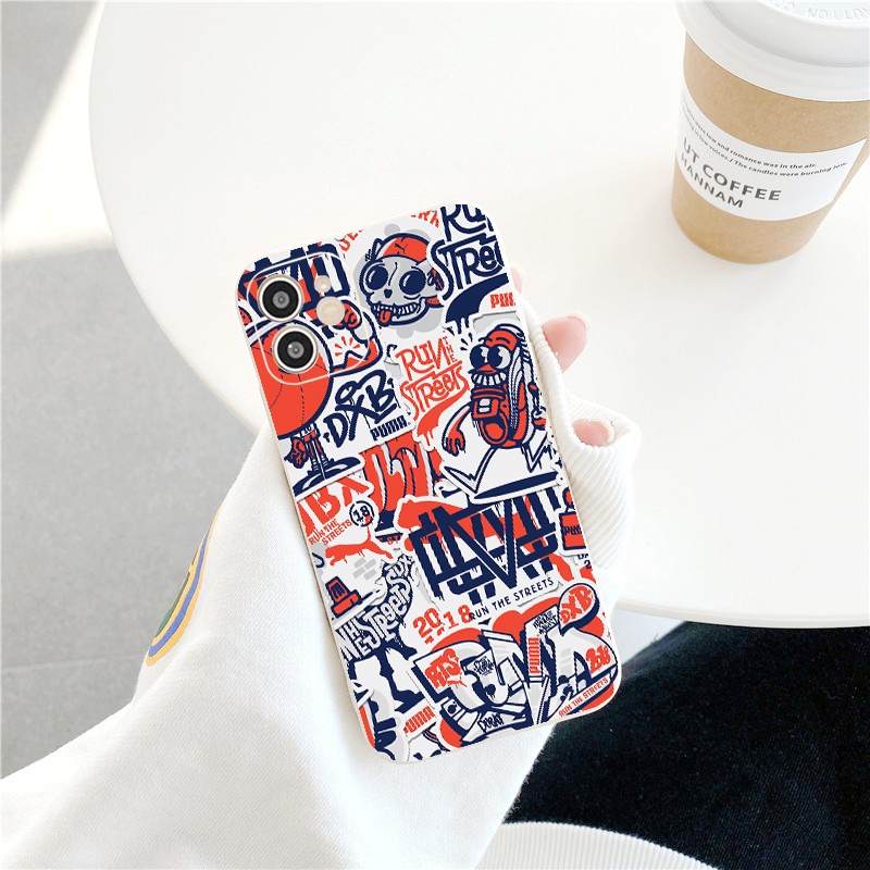 Ốp điện thoại iphone mobile phone case run the streests cho ốp 13 12 11 Pro Max 7/7Plus/8/8Plus/X/Xs/Xs Max/11/11pro