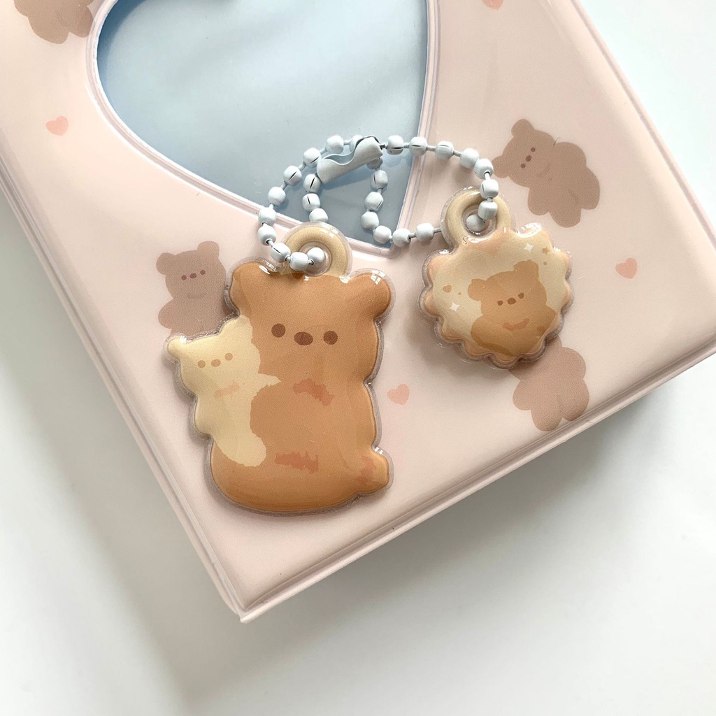 Album Ảnh 3 Inch 40 Ngăn Mini Instax Họa Tiết Gấu Hoạt Hình Phong Cách Hàn Quốc
