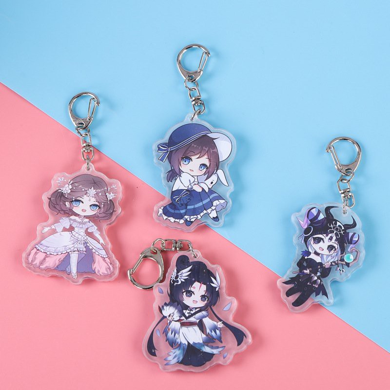 ( Mica trong acrylic ) Móc khóa Identity V Nhân cách thứ năm ver FESTIVAL quà tặng xinh xắn dễ thương anime chibi