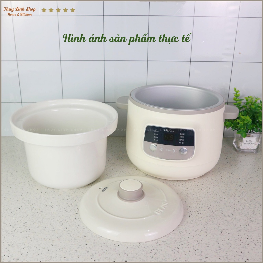 NỒI NẤU CHÁO ĐA NĂNG BEAR 3 LÍT BẢO HÀNH CHÍNH HÃNG 12 THÁNG CÓ HDSD TIẾNG VIỆT