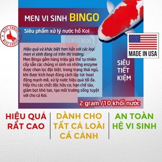 Men vi sinh hồ cá Bingo