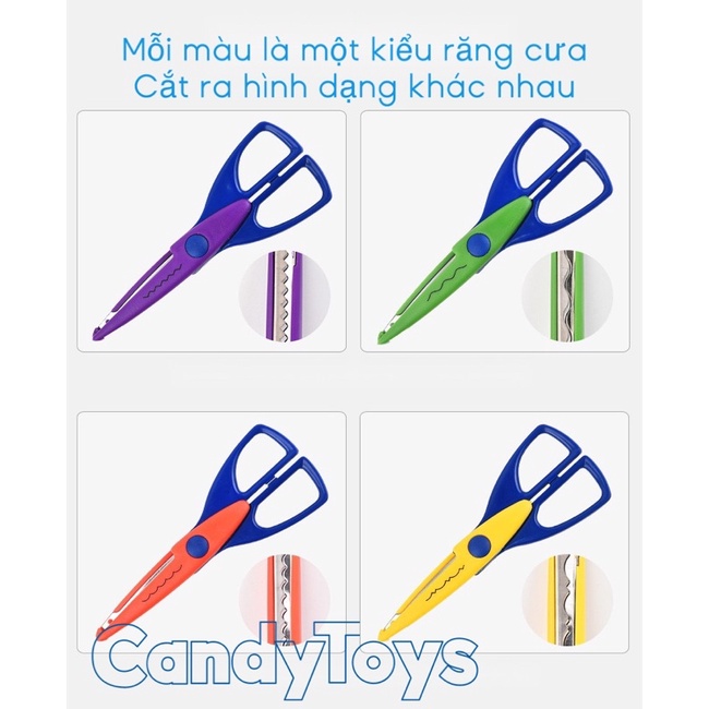 KÉO CẮT HÌNH ZIC ZAC  AN TOÀN CHO BÉ