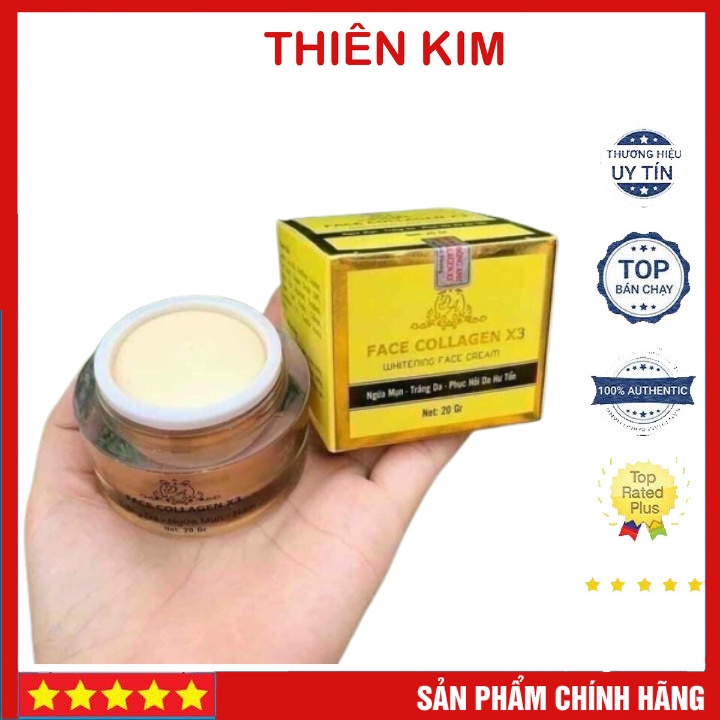 Kem Dưỡng Da Kem Face Collagen X3 Xoá Mờ Các Nếp Nhăn Chính Hãng Cty Mỹ Phẩm Đông Anh