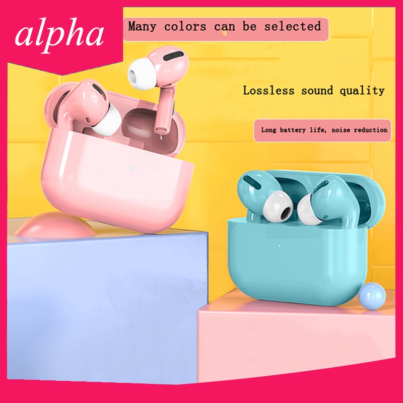 Tai Nghe Bluetooth Thế Hệ Thứ Ba Macaron Color In-ear Tws Không Dây Bluetooth 5.0 Loại Bỏ Tiếng ồn Với âm Trầm Nặng Tai Nghe Bluetooth Chất Lượng Cao
