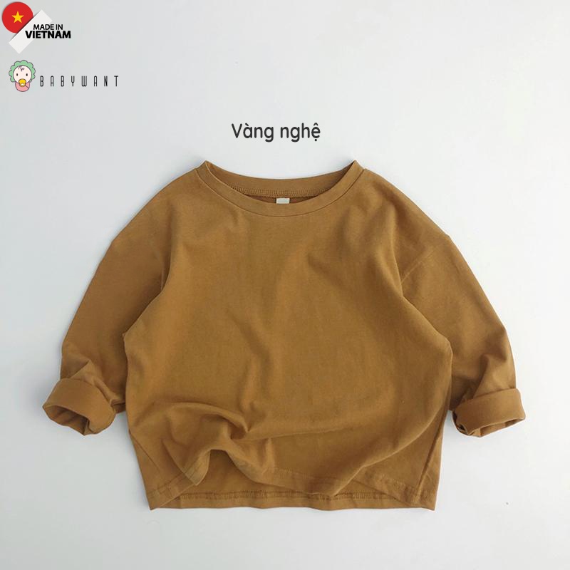 Áo phông dài tay bé trai, bé gái từ 9 tới 30kg