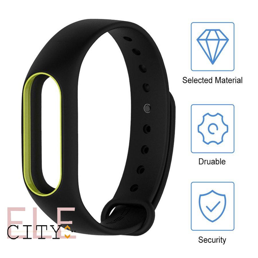 Set 20 Dây Đeo Silicon Thay Thế Cho Đồng Hồ Thông Minh Miband 2 Phiên Bản 8 Màu