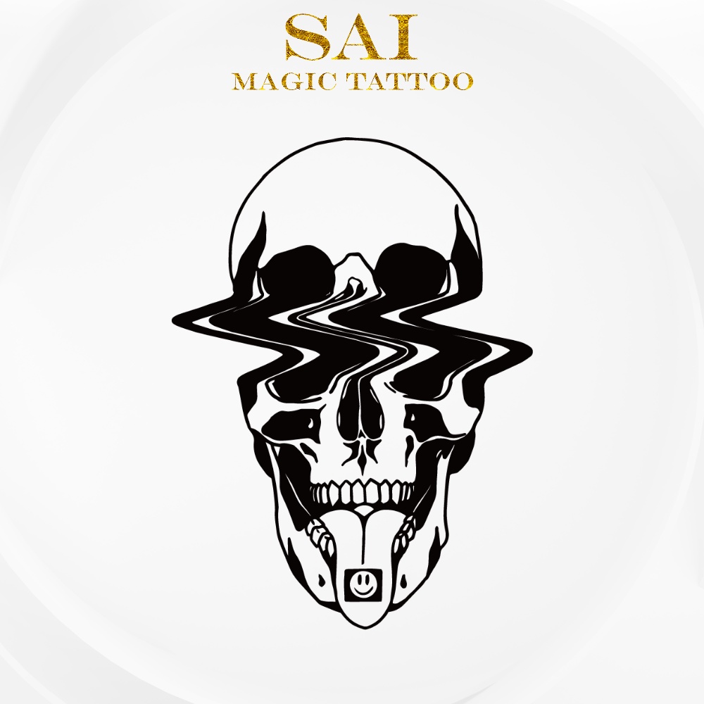 Miếng dán hình xăm tạm thời SAI MAGIC TATTOO 10CM×06CM chống thấm nước lâu trôi lên đến 2 tuần 469