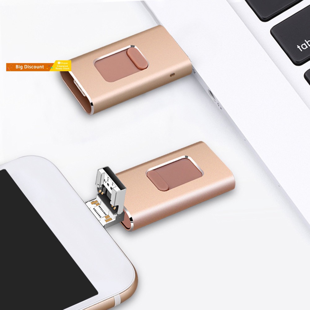 USB micro Type-C 3.0 4 trong 1 8-128G cho iPhone Android PC | BigBuy360 - bigbuy360.vn