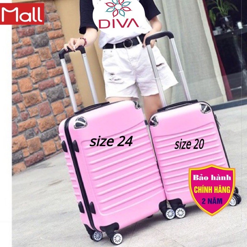 COMBO Vali BỌC GÓC size 20+24_ VALI KÉO GÂN NGANG BO GÓC CHỊU VA ĐẬP CHỐNG XƯỚC CAO CẤP VL04