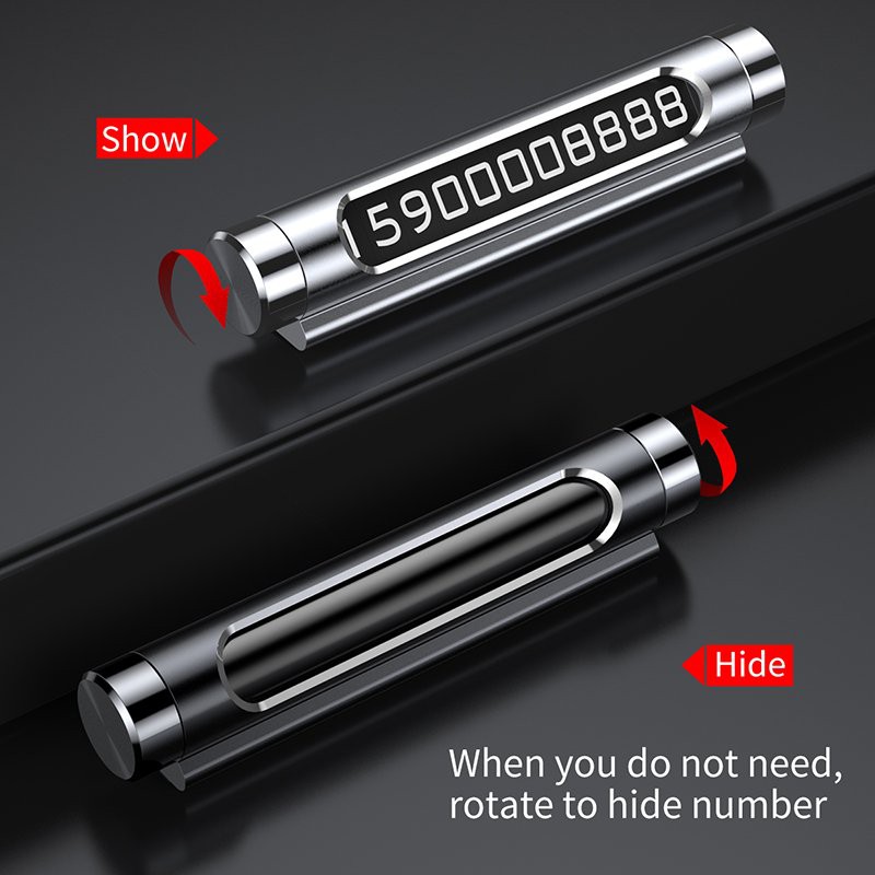 Bảng số điện thoại dùng trên xe hơi  Baseus Sliding cover cao cấp, số huỳnh quang rõ nét - Chính hãng phân phối | BigBuy360 - bigbuy360.vn