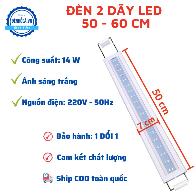 [Mã PET50K giảm Giảm 10% - Tối đa 50K đơn từ 250K] Đèn bể cá 20 - 90cm dành cho hồ cá cảnh , hồ thủy sinh