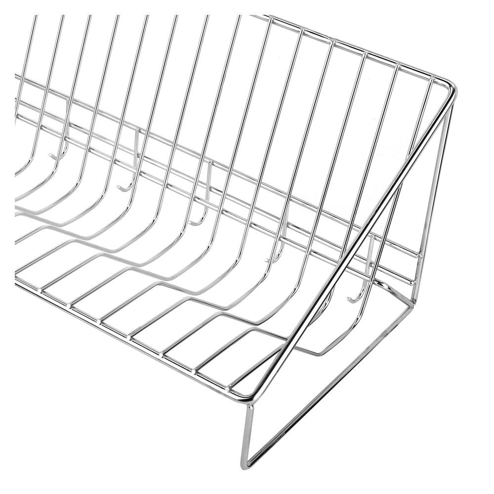 HomeBase KECH Kệ Inox đựng đồ chén đĩa nhà bếp treo tường Thái Lan W80xD23xH20 Cm