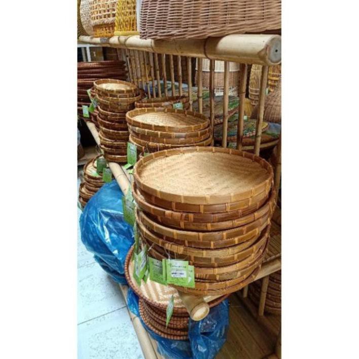 Xưởng SX- Tre VN- Mẹt tre trang trí viền mây giá sỉ đủ kích thước 20,25,30,35,40,48 Xưởng sx -Tre Việt