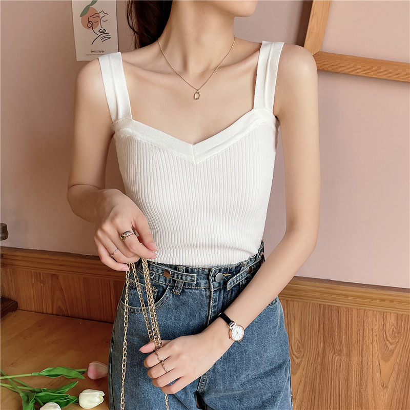 SUXI Áo Thun Croptop Màu Trơn Phong Cách Hàn Quốc Cho Nữ