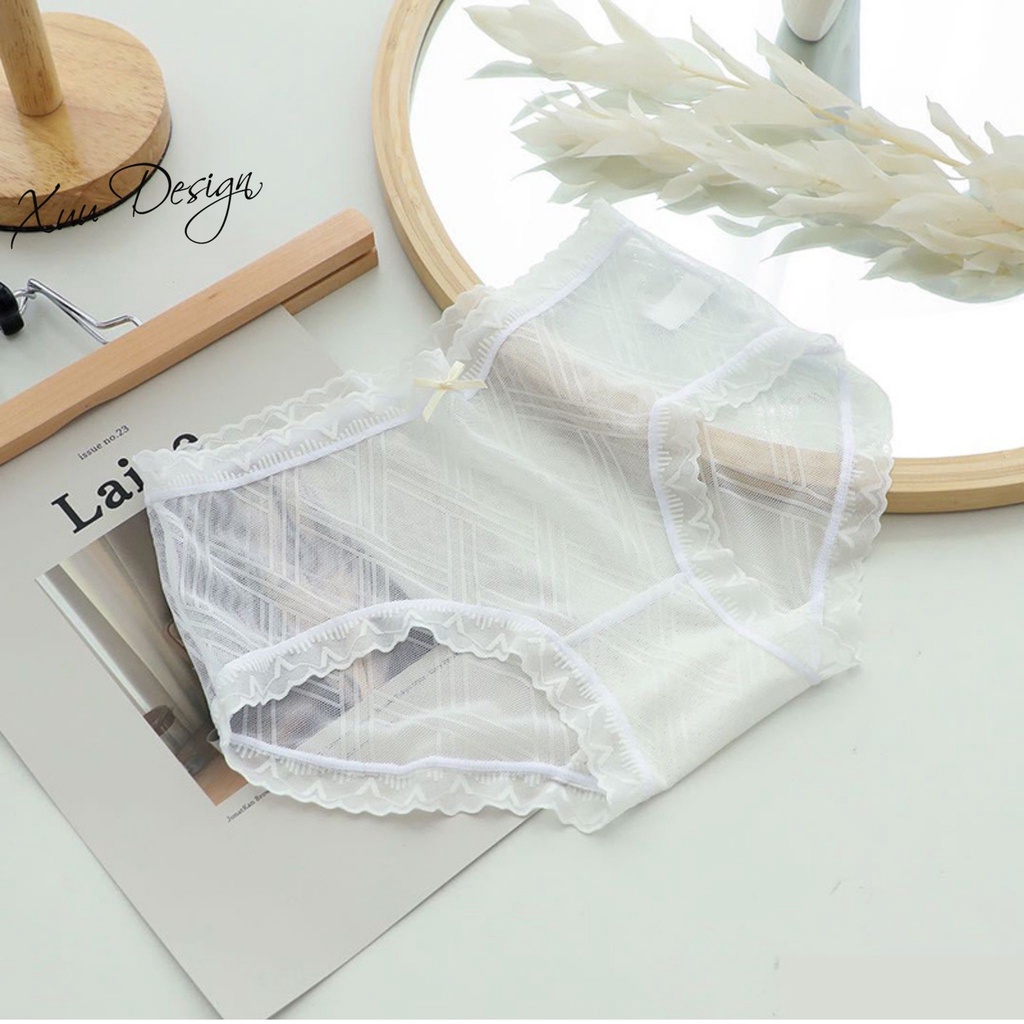 Quần lót nữ ren cao cấp XUU, thiết kế đơn giản nhẹ nhàng, mềm mại QC81