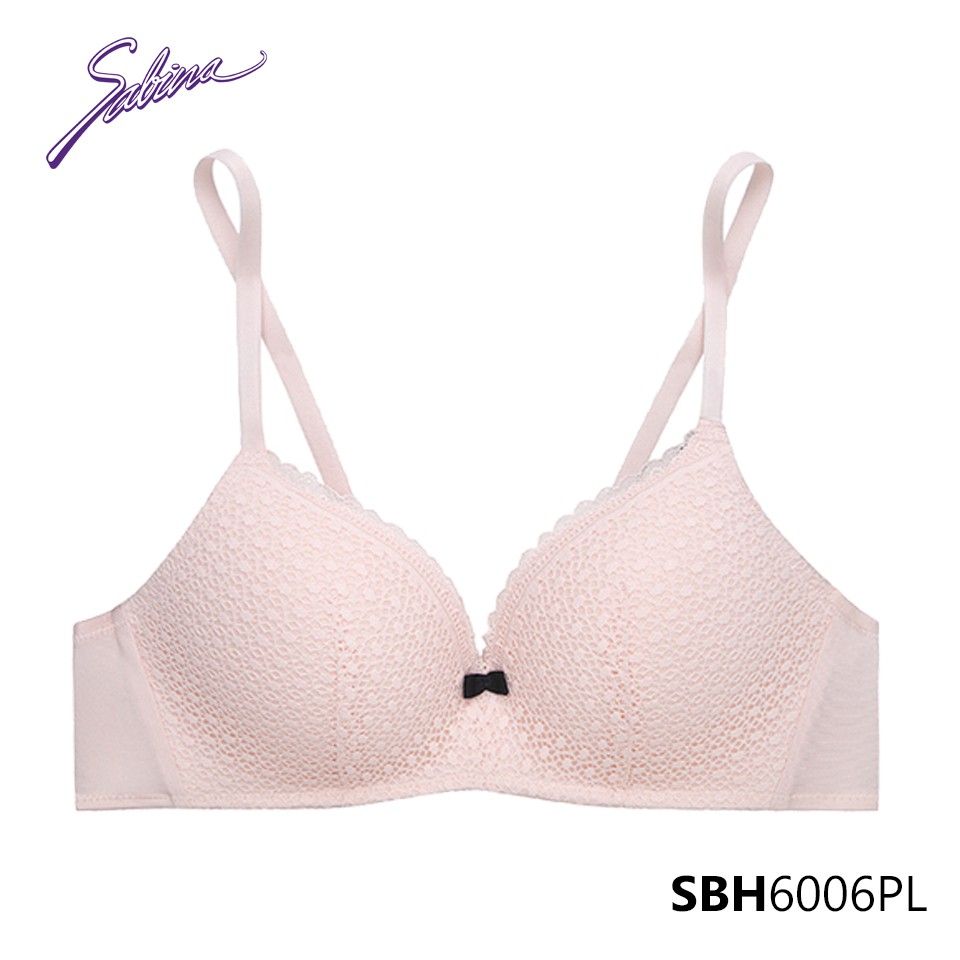 Áo Lót Không Gọng Mút Dày Vừa Màu Hồng Soft Doomm By Sabina SBH6006PL