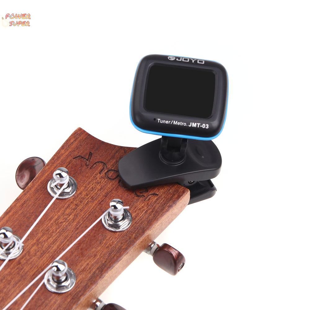 JOYO JMT-03 Portable Guitar Tuner Metronome Digital Tuner Clip Mic for Chromatic Guitar Bass Ukulele Violin