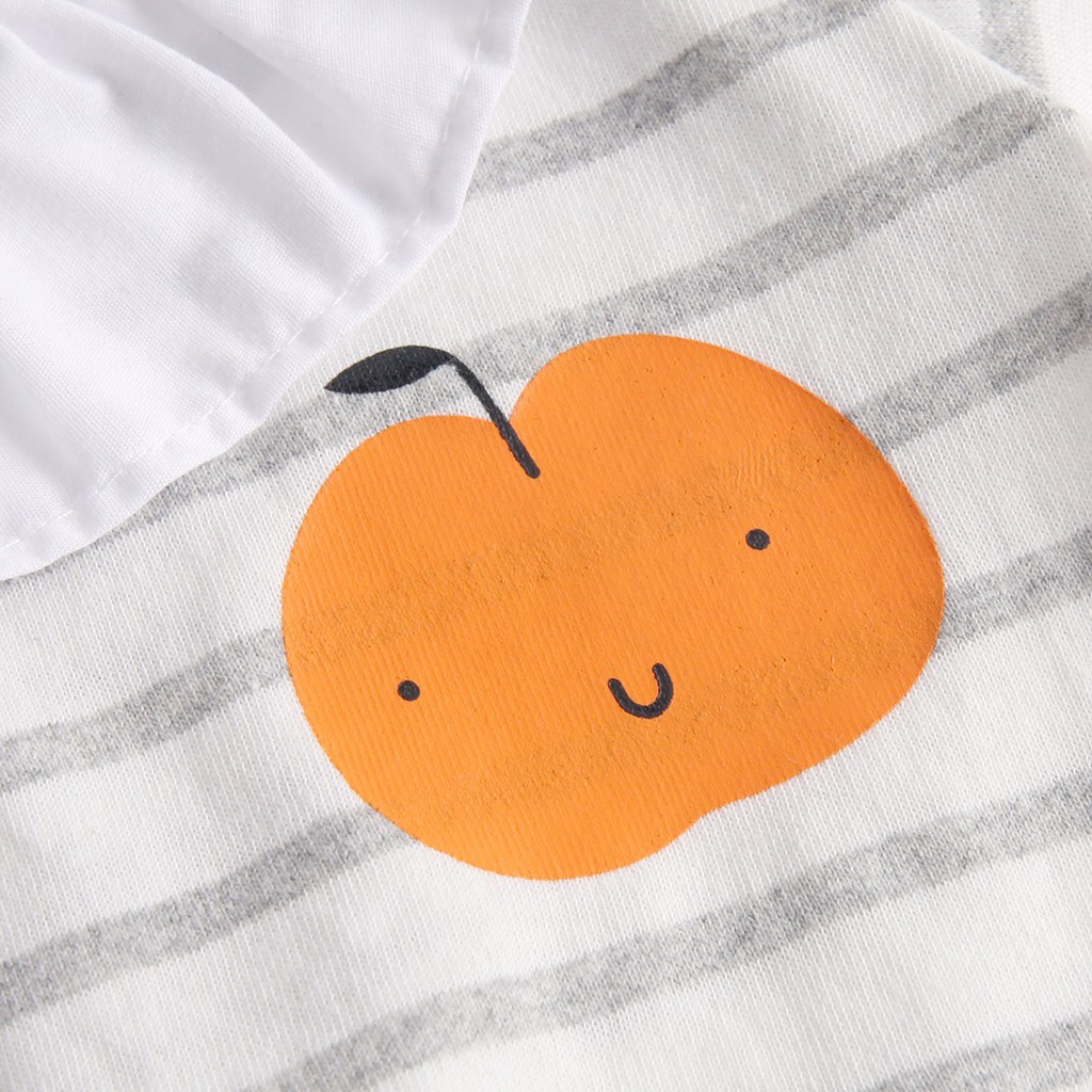 Áo Thun Liền Thân Sanlutoz Bằng Cotton Màu Xám Dành Cho Bé Gái Sơ Sinh