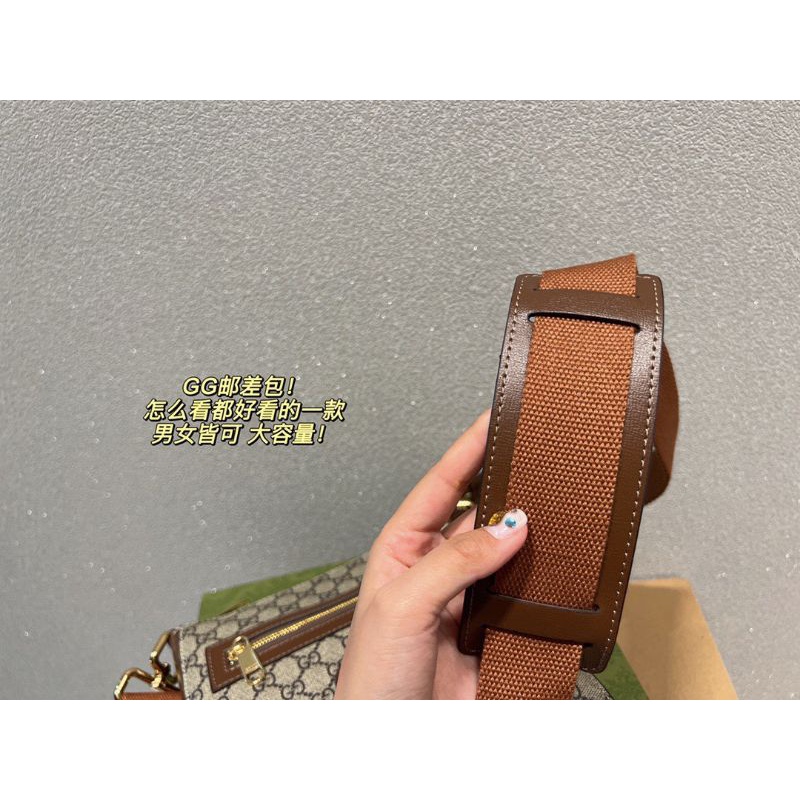 Túi đeo chéo nam G.C cặp sz21x22cm màu sắc nhã nhặn dây đeo bản to fullbox