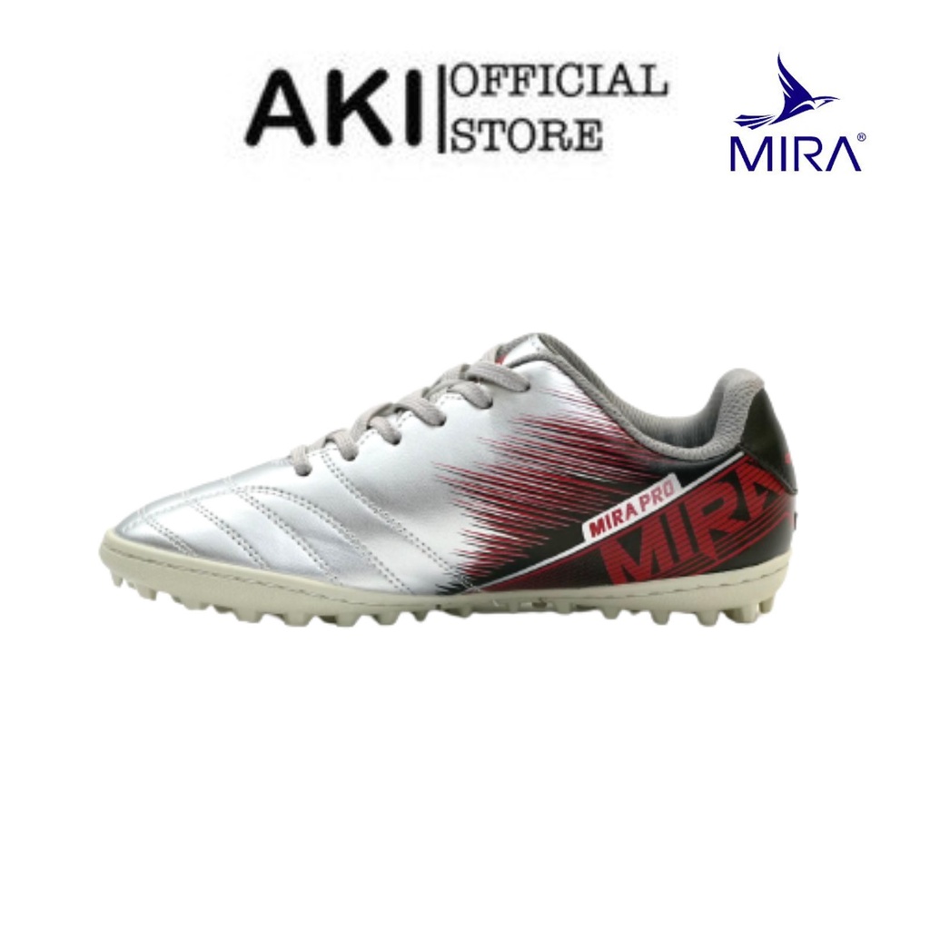 Giày Đá Bóng Trẻ Em Mira Pro Kid Xám Thể Thao Chính Hãng, Giày Đá Banh Cỏ Nhân Tạo Giá Rẻ Mềm Đẹp - Pk003
