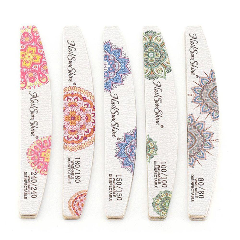 OCEANMAP Dũa Móng Tay 80 100 150 180 240 Grit Dày Dặn Tiện Dụng Cho Gia Đình / Salon