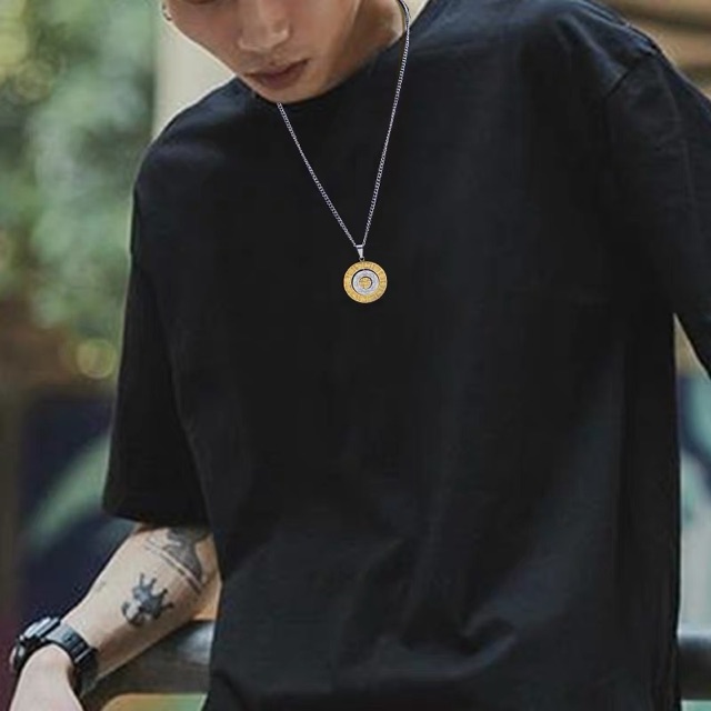Mặt Đeo Linh phù Cửu Cung Văn Thù Bát Quái